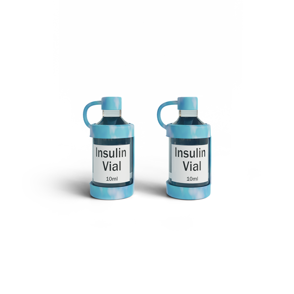 4AllFamily España - Vial Guard - Fundas Protectoras de Insulina - Azul
